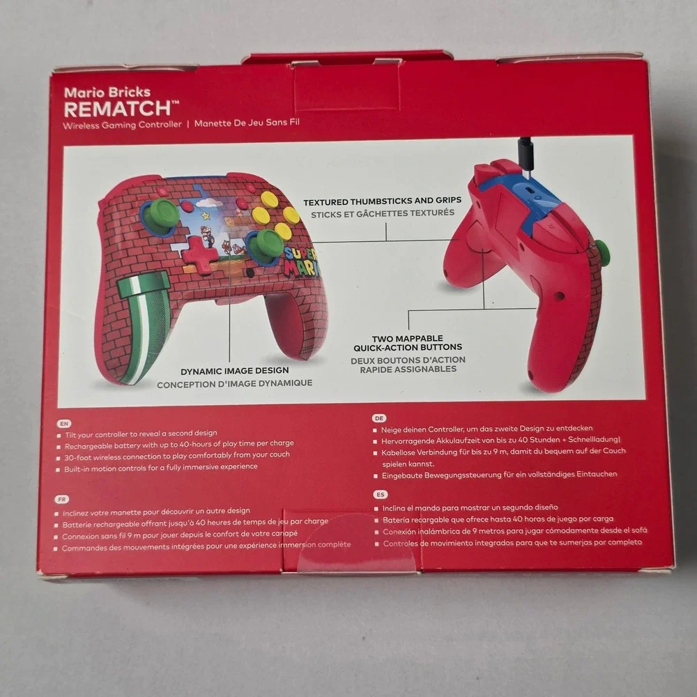 Turtle Beach REMATCH Wireless Controller Nintendo Switch Super Mario Bricks Red